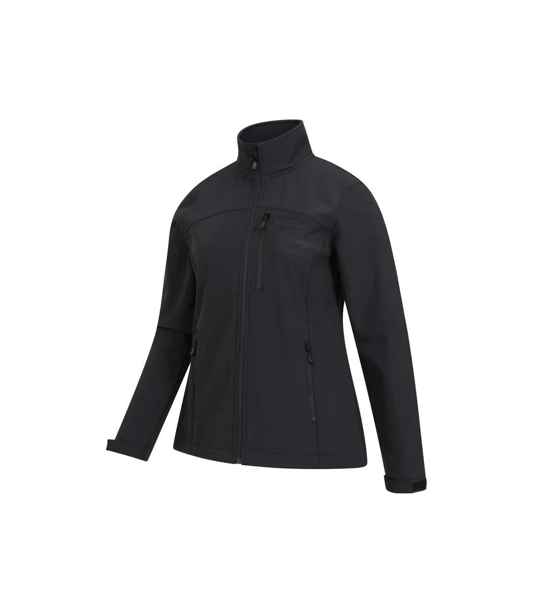 Womens/ladies grasmere soft shell jacket black Mountain Warehouse