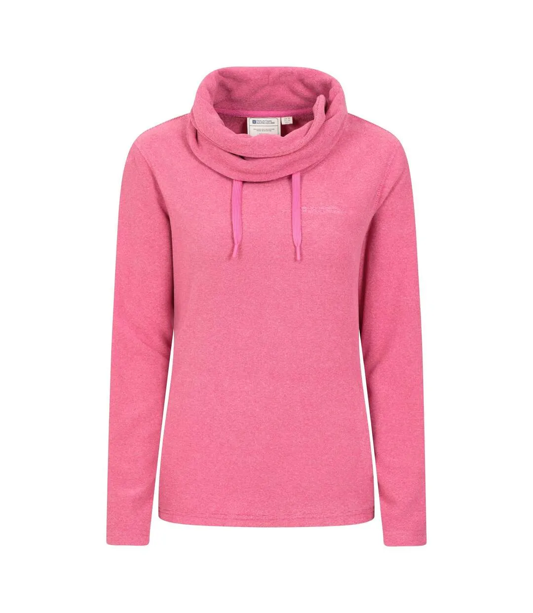 Womens/ladies hebridean cowl neck fleece top dark pink Mountain Warehouse