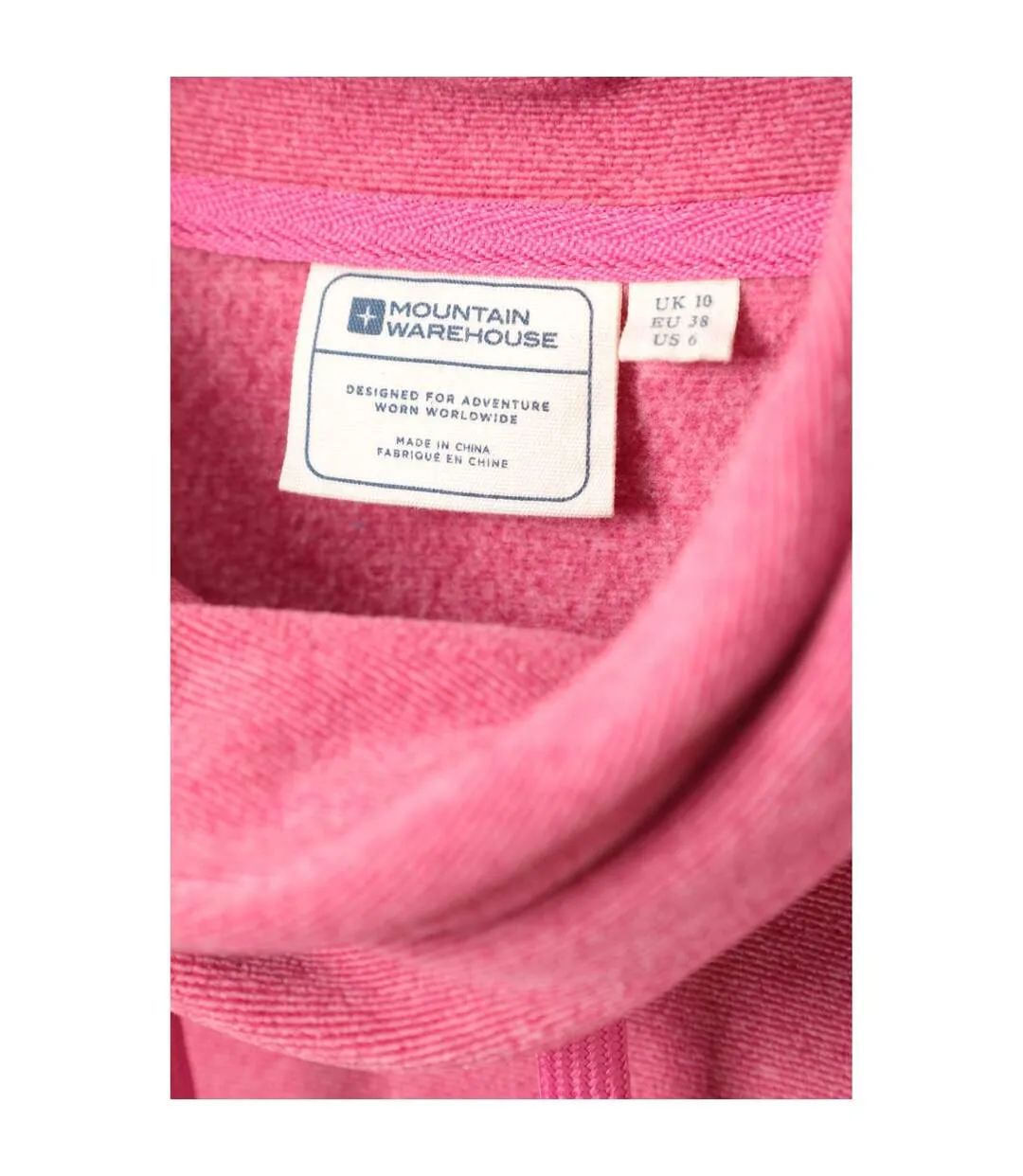 Womens/ladies hebridean cowl neck fleece top dark pink Mountain Warehouse