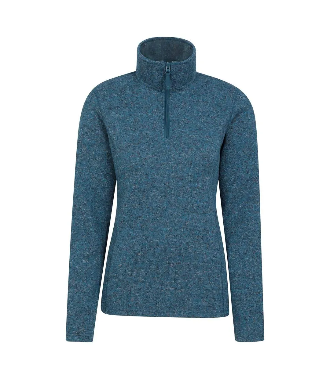 Womens/ladies idris half zip fleece top teal Mountain Warehouse