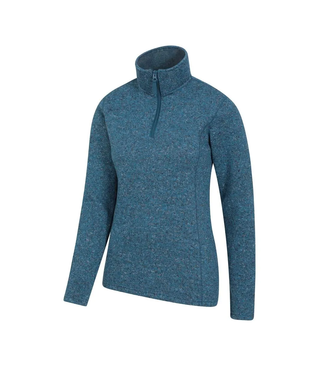 Womens/ladies idris half zip fleece top teal Mountain Warehouse