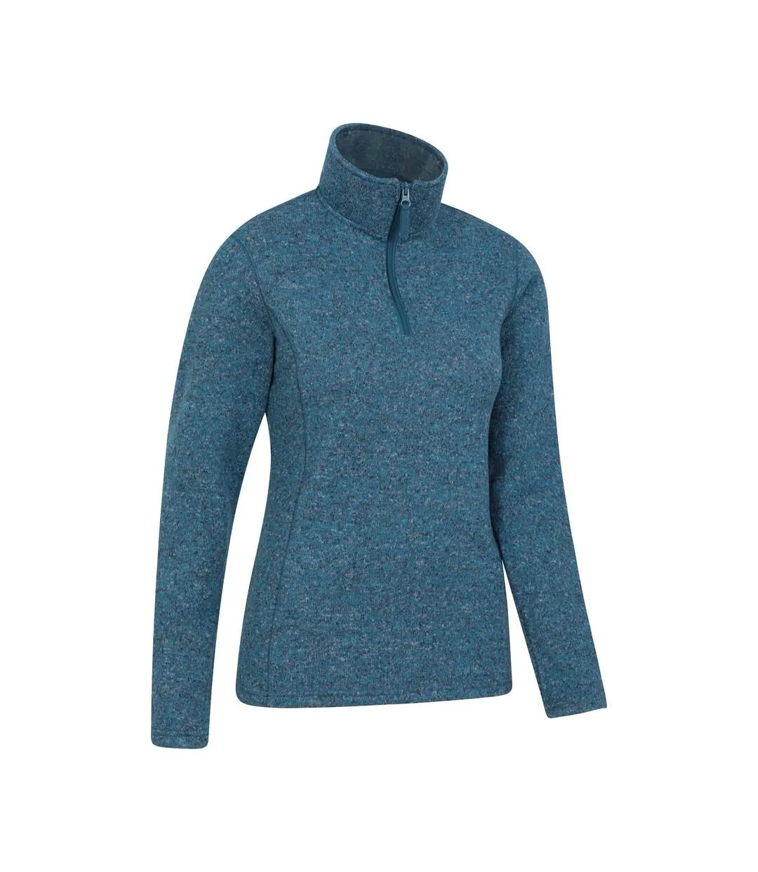 Womens/ladies idris half zip fleece top teal Mountain Warehouse