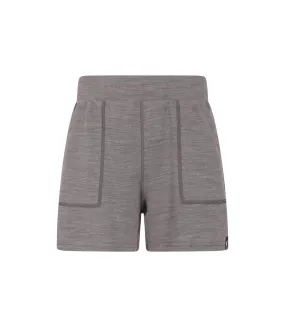 Womens/ladies merino wool sweat shorts grey Mountain Warehouse