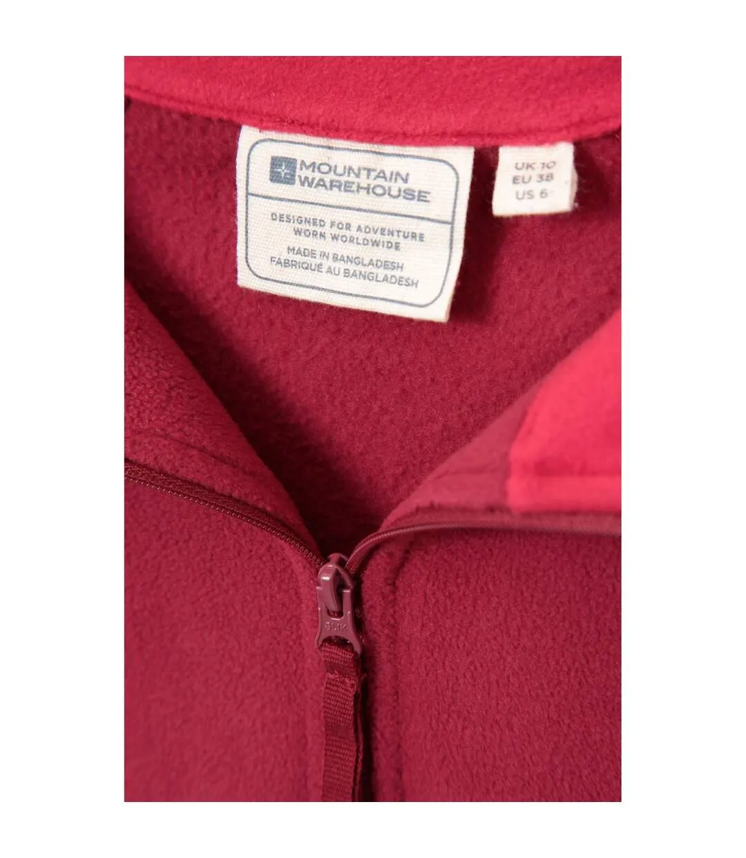 Womens/ladies montana half zip fleece top dark red Mountain Warehouse