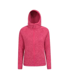 Womens/ladies nevis full zip hoodie fuchsia Mountain Warehouse