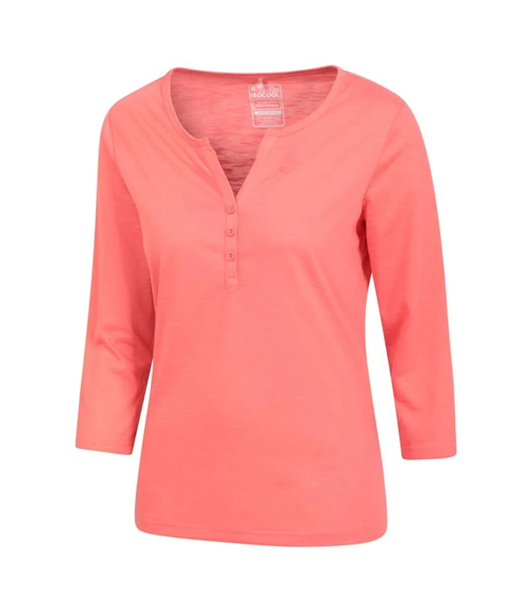 Womens/ladies paphos quick dry uv protection top coral Mountain Warehouse