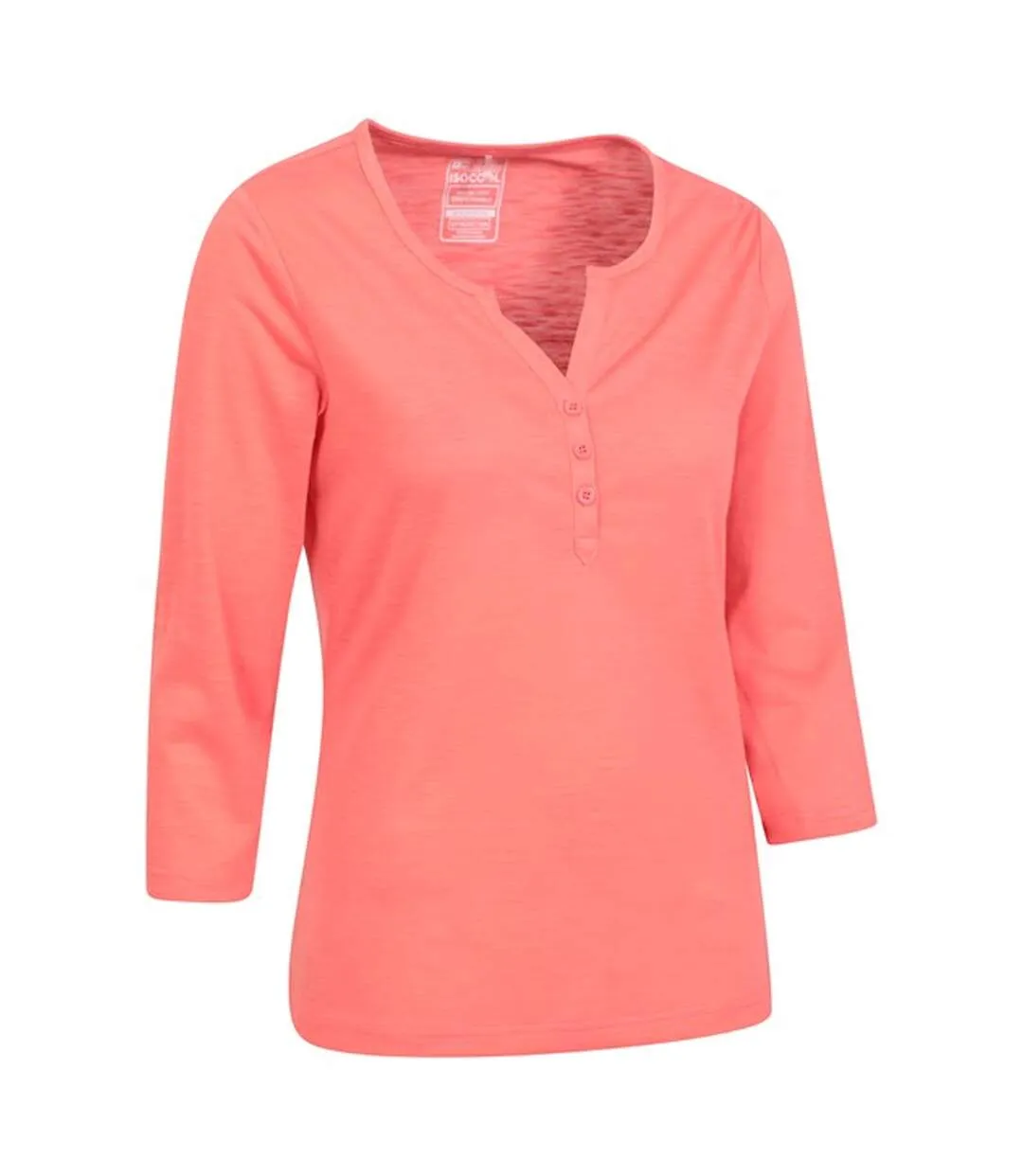 Womens/ladies paphos quick dry uv protection top coral Mountain Warehouse