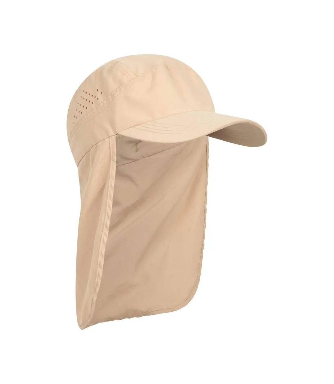 Womens/ladies quick dry neck protector cap beige Mountain Warehouse