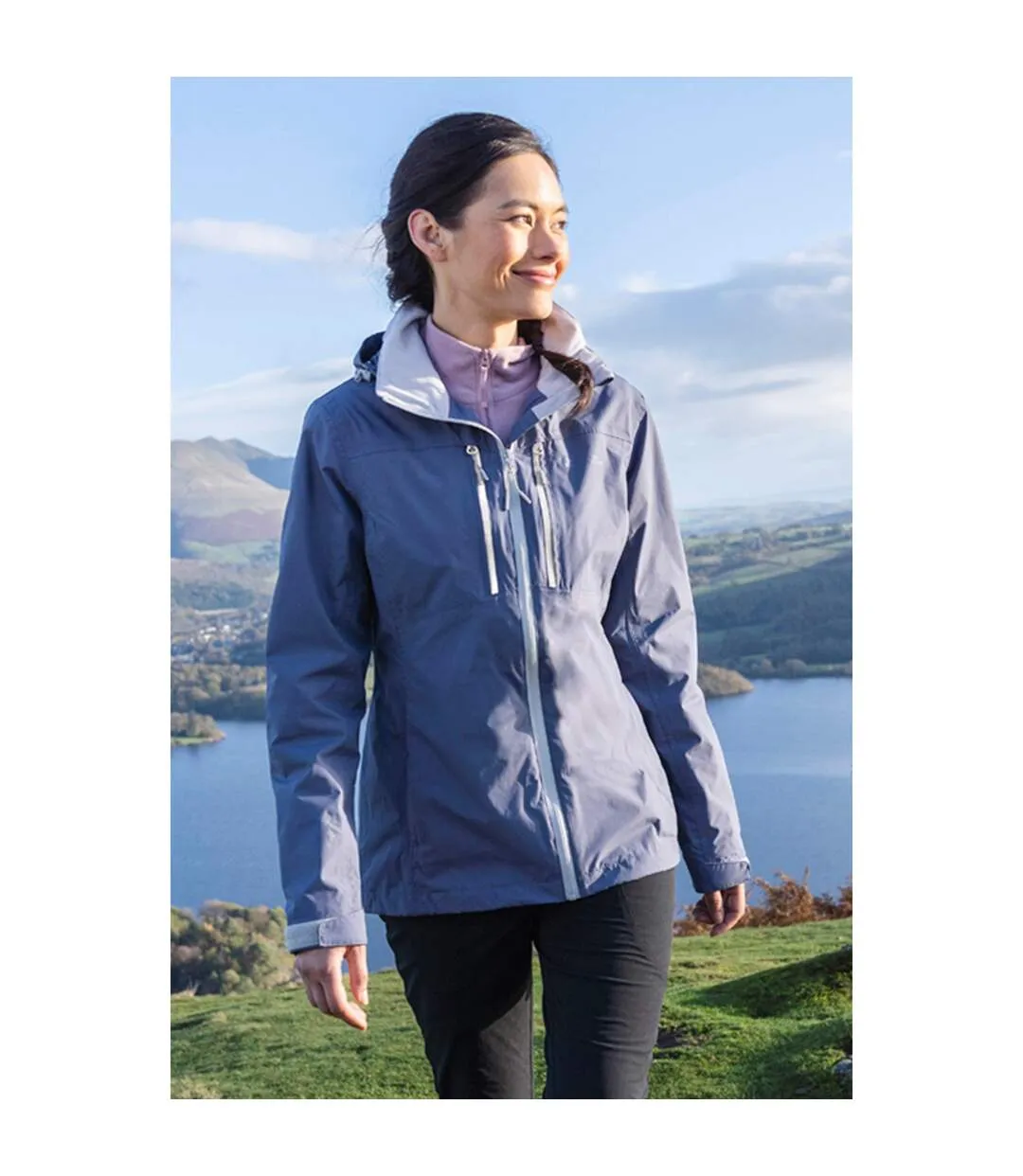 Womens/ladies rainforest ii extreme waterproof jacket burgundy Mountain Warehouse