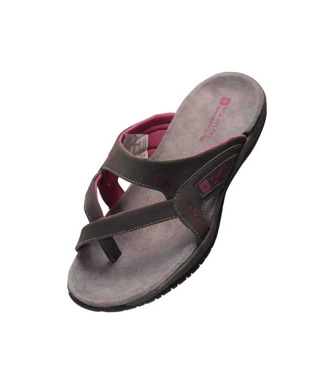 Womens/ladies shoreline flip flops grey Mountain Warehouse