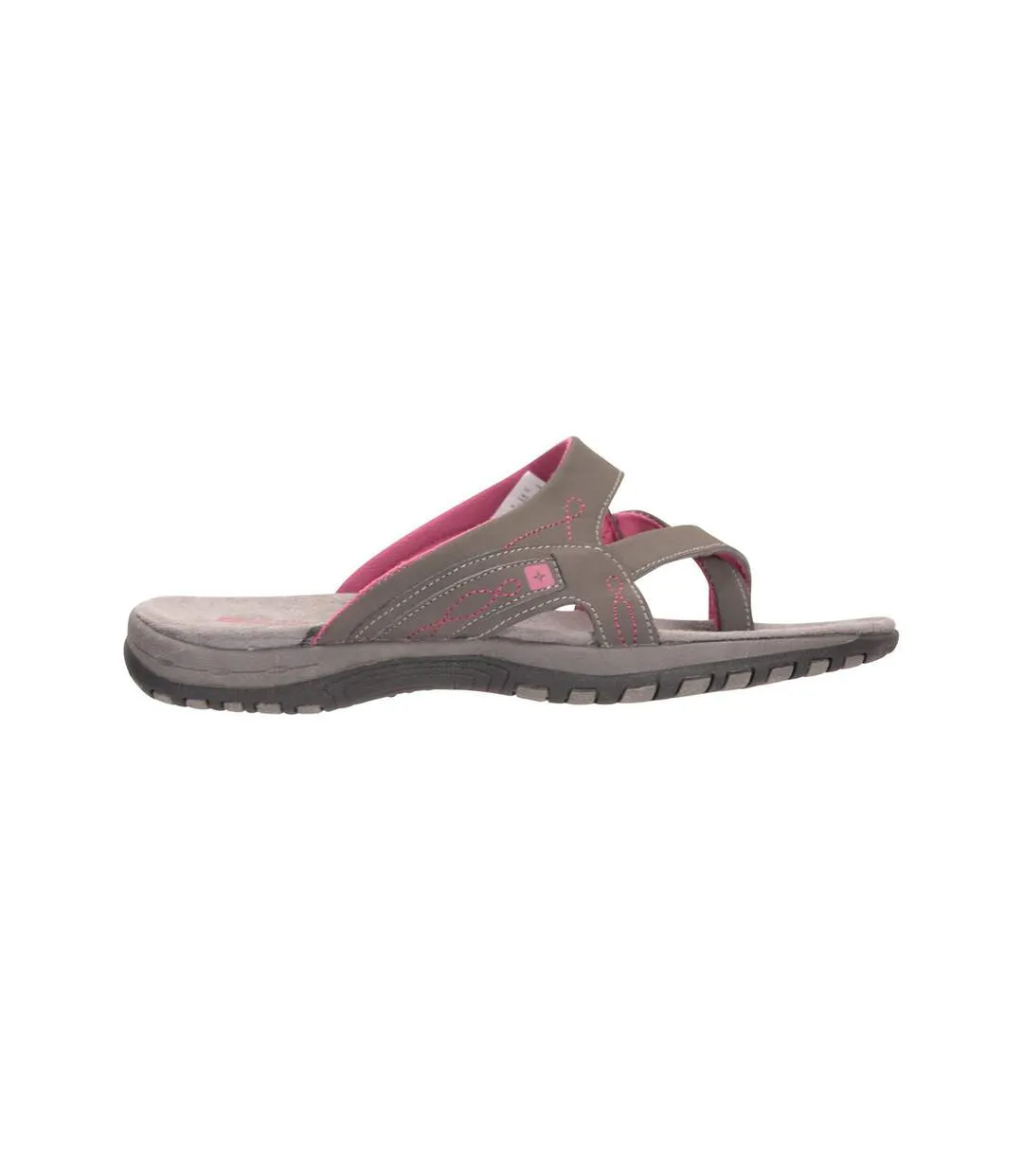 Womens/ladies shoreline flip flops grey Mountain Warehouse