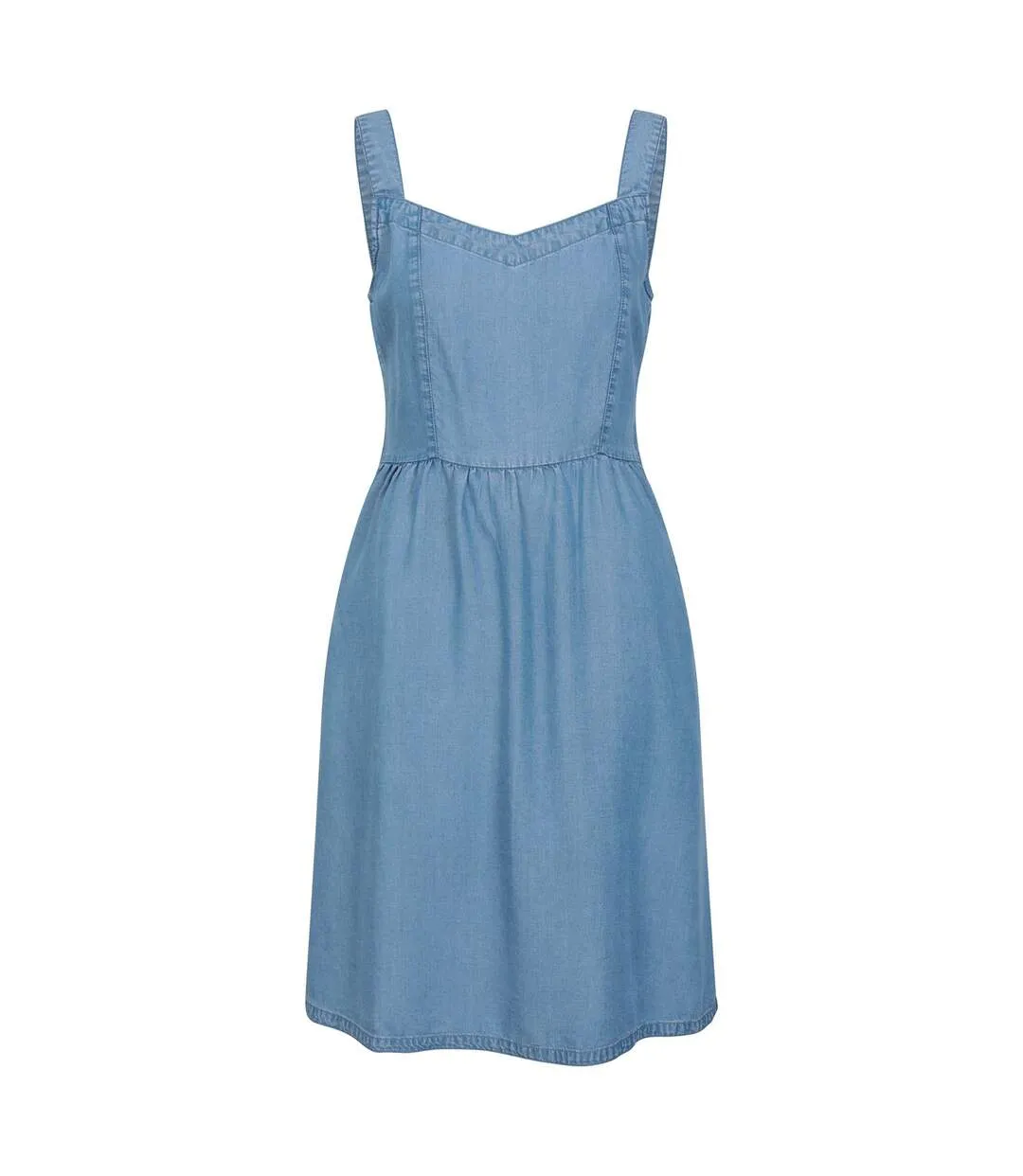 Womens/ladies summer time chambray midi dress blue Mountain Warehouse