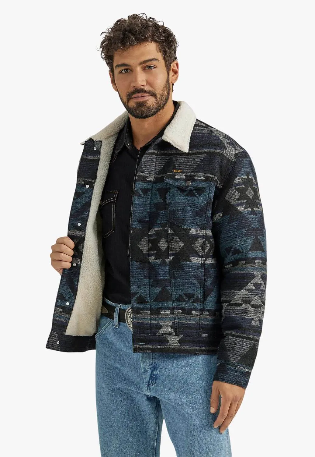 Wrangler Mens Sherpa Lined Jacket