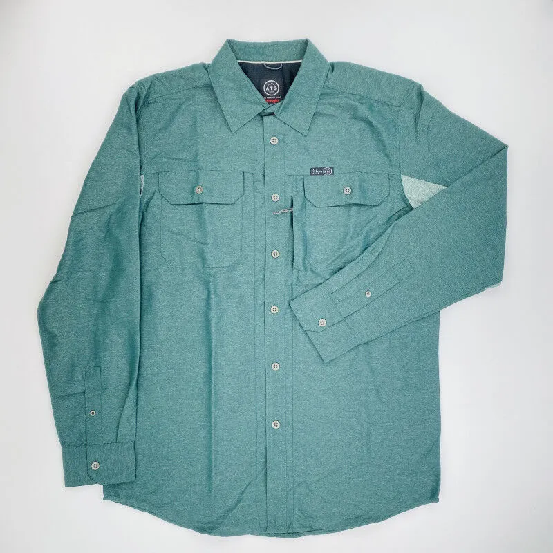 Wrangler  Mixed Material Shirt - Camicia di seconda mano - Uomo - Verde - M