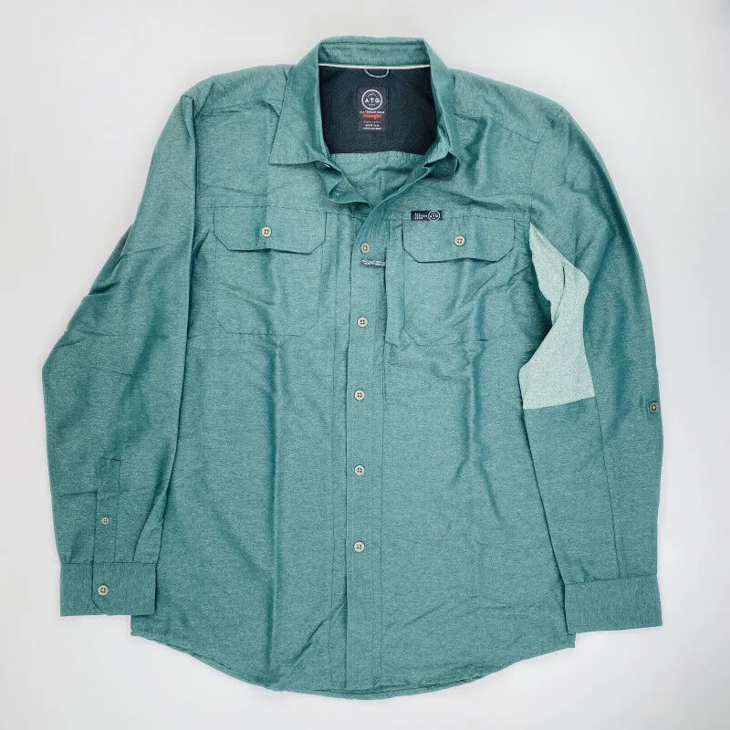 Wrangler  Mixed Material Shirt - Camicia di seconda mano - Uomo - Verde - M