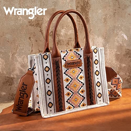 Wrangler Tote Bag Western Purses for Women Shoulder Boho Aztec Handbags